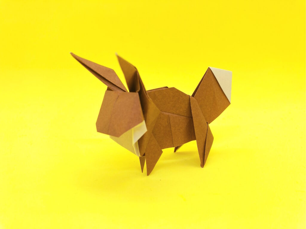 折り紙　イーブイ（ポケモン）の簡単な作り方2